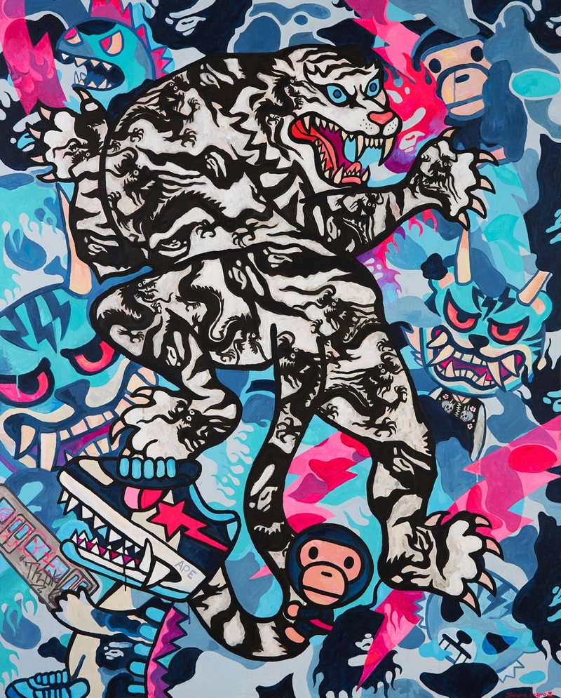 BAPE GALLERY™ 全球巡回展览 13 幅艺术画作以超过 80 万美元总价售罄
