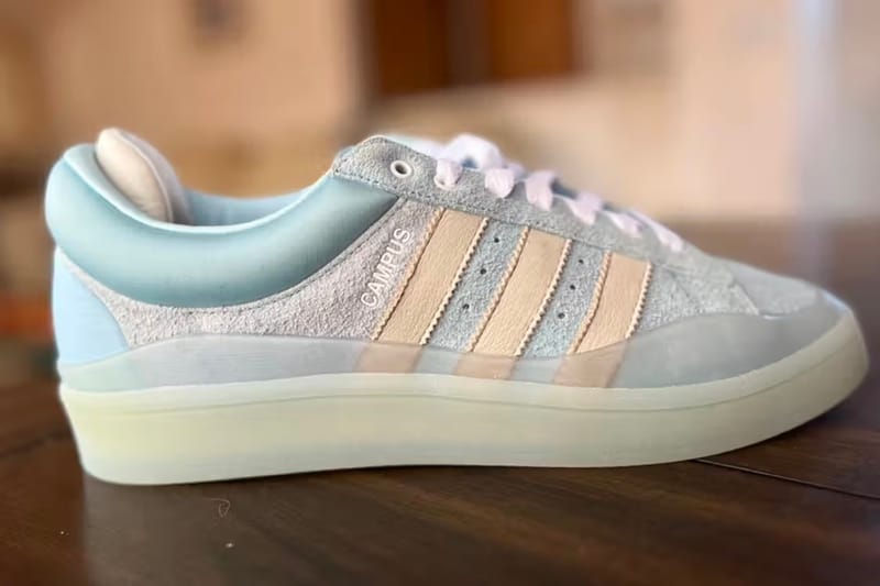 Bad Bunny x adidas Campus Light 最新聯名配色「Blue Tint」率先曝光