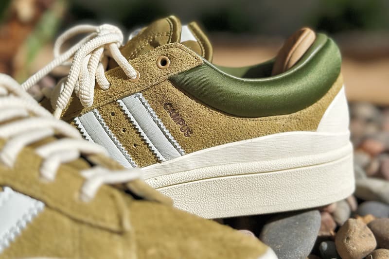 Hypebeast 近賞 Bad Bunny x adidas Campus Light「Olive」联名鞋款