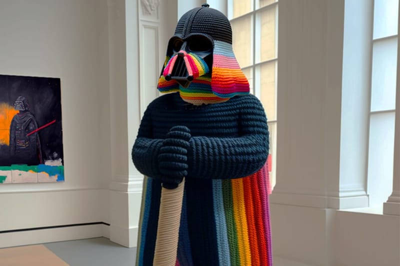 藝術家 Ken Kelleher 打造手工編織服裝「黑武士 Darth Vader」雕塑