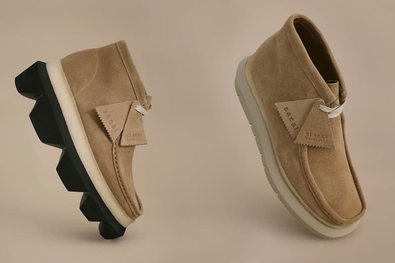 sacai x Clarks Originals Wallabee 最新联名鞋款正式登场