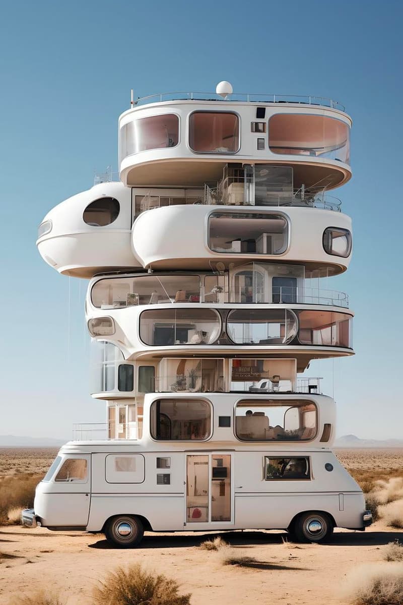 柏林设计工作室 Ulises 运用 AI 生成工具创造一系列豪华露营车
