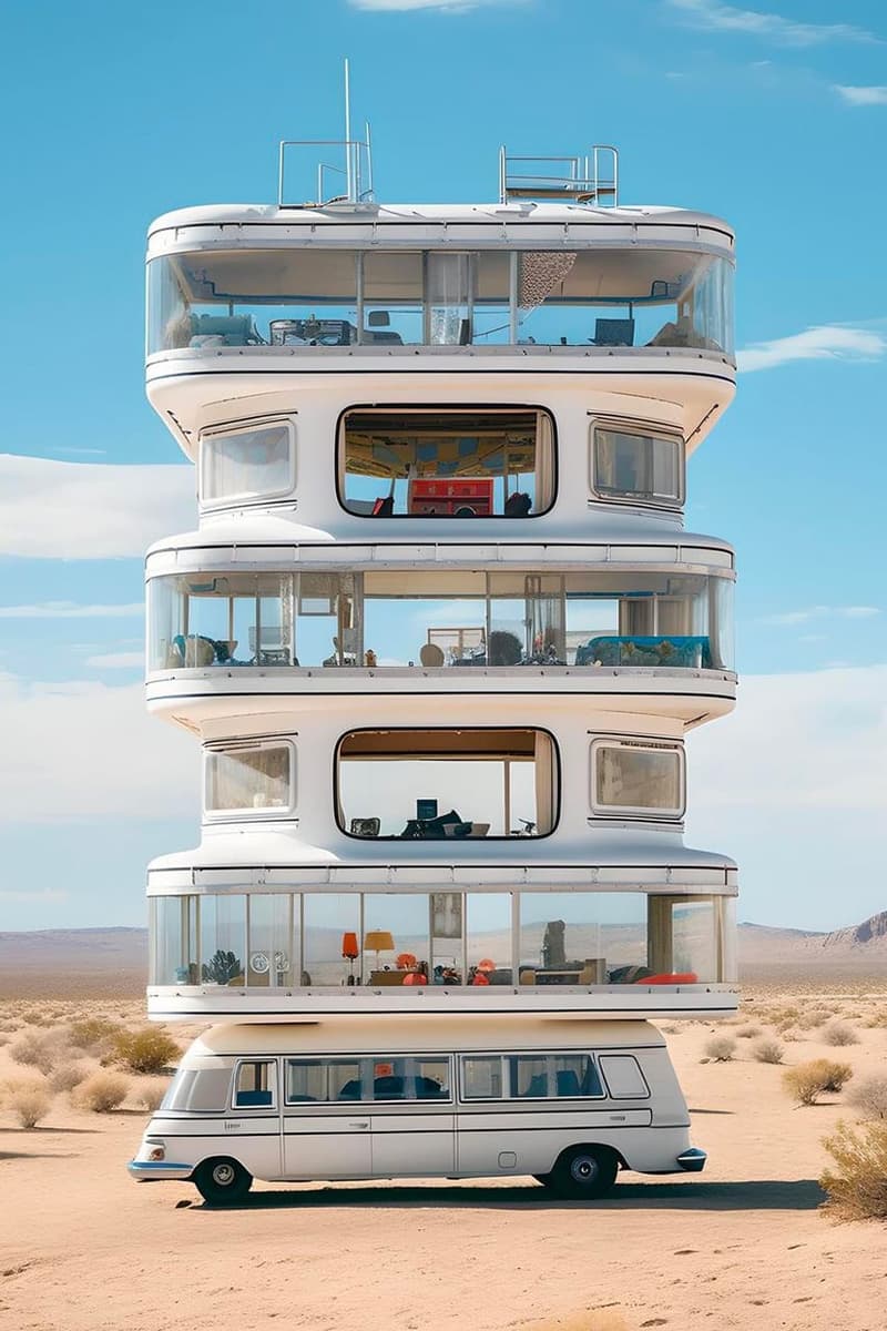柏林设计工作室 Ulises 运用 AI 生成工具创造一系列豪华露营车