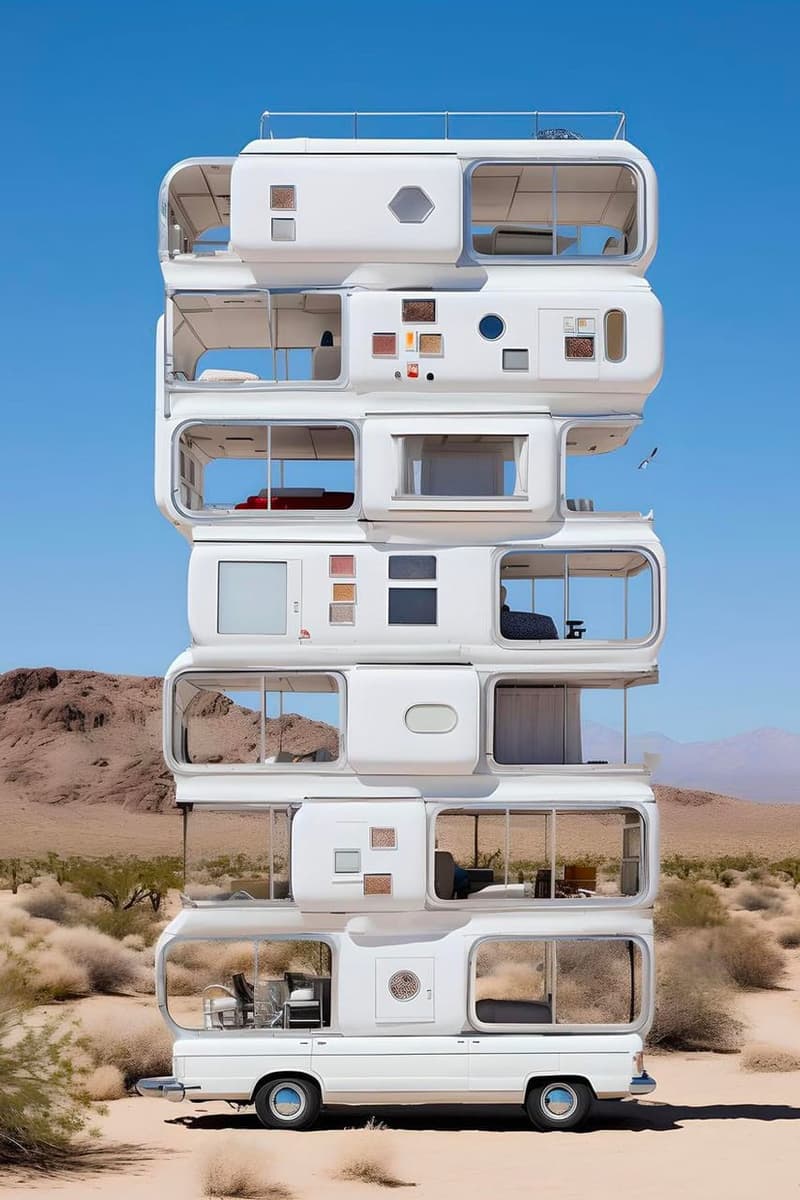 柏林设计工作室 Ulises 运用 AI 生成工具创造一系列豪华露营车