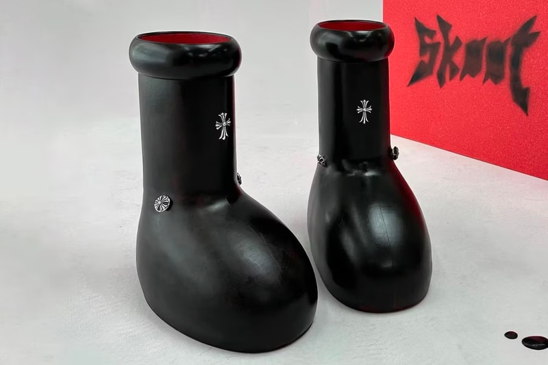 MLMA 打造 MSCHF 話題靴款「Big Red Boots」全新 Chrome Hearts 定製版本