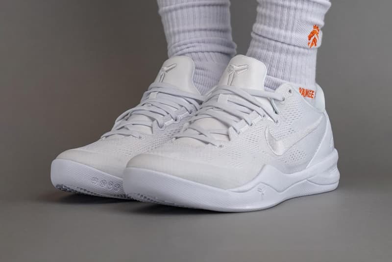 率先上脚 Nike Kobe 8 Protro 最新配色「Triple White」
