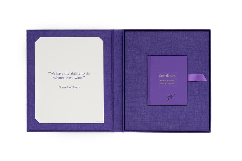 No More Rulers 攜手 Pharrell Williams 合作書籍《Pharrell-isms》正式推出限量盒裝簽名版