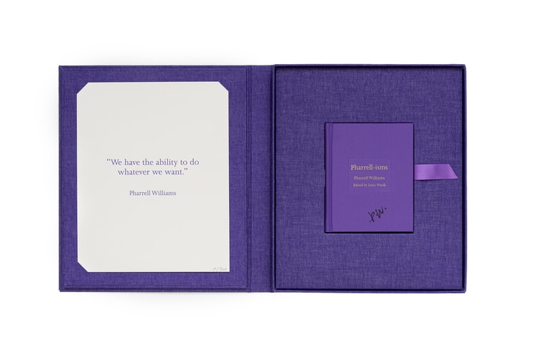 No More Rulers 攜手 Pharrell Williams 合作書籍《Pharrell-isms》正式推出限量盒裝簽名版