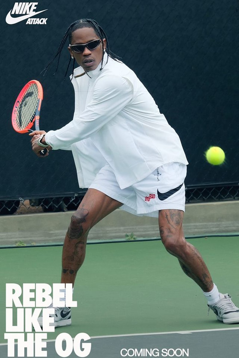 Travis Scott 攜手美國網壇傳奇 John McEnroe 合體出鏡 Nike Mac Attack 全新形象大片