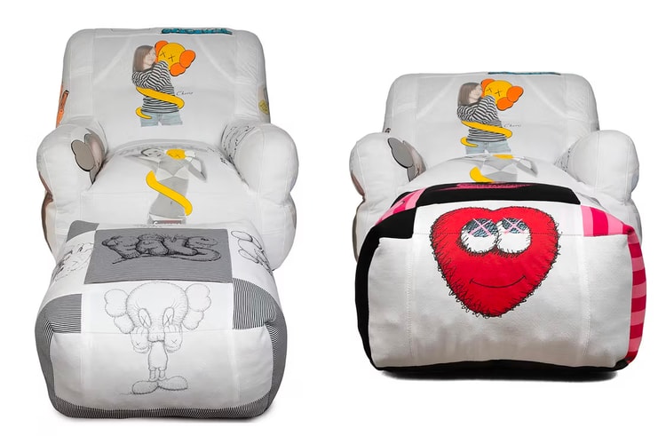 設計師 Darren Romanelli 打造經典 KAWS T-Shirt 復古沙發套組