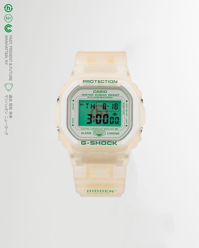 HIDDEN.NY x G-Shock DW-5600 聯名錶款正式發佈