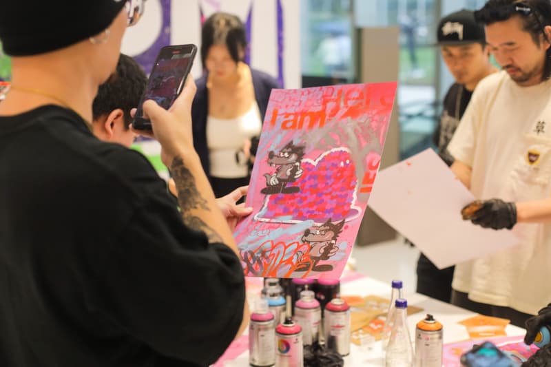 艺术家神山隆二携手国内艺术家共创巨幅涂鸦