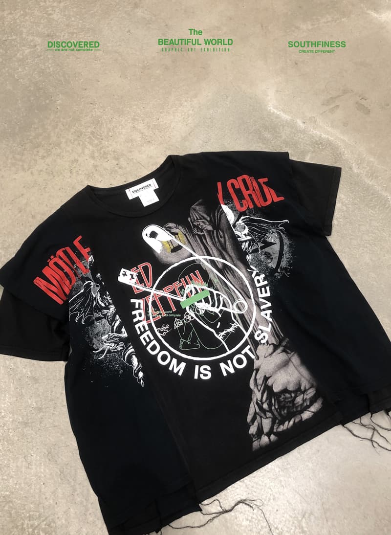 DISCOVERED x SOUTHFINESS 发布古着再造联名系列「美丽世界」