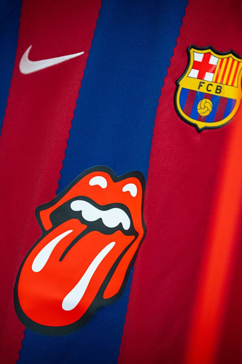 Spotify 聯手 FC Barcelona 打造限量版「The Rolling Stones」球衣