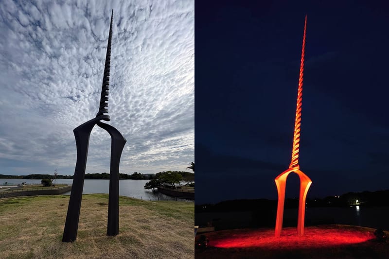 《新世紀福音戰士》7 公尺長「朗基努斯之槍」正式落成日本宇部市