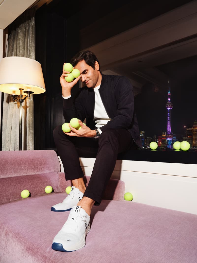 Roger Federer 参观 On 上海新天地店