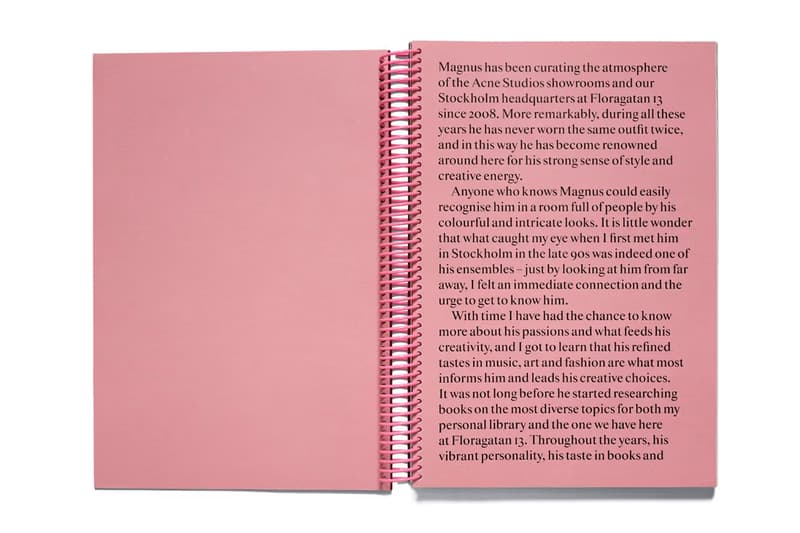 Acne Studios 正式推出全新書籍《My Friend Magnus》