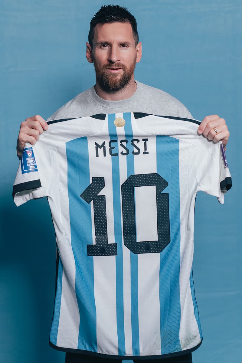 Lionel Messi 将拍卖 2022 年卡塔尔世界杯六件落場版球衣