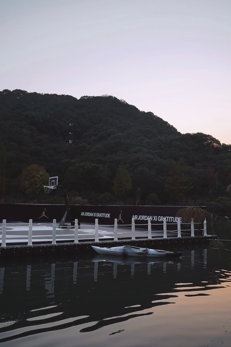 Xsneaker 于杭州打造「AIR JORDAN XI 」湖上球场