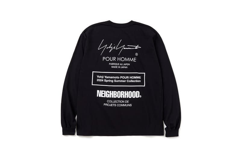 NEIGHBORHOOD x Yohji Yamamoto POUR HOMME 最新聯名系列發佈