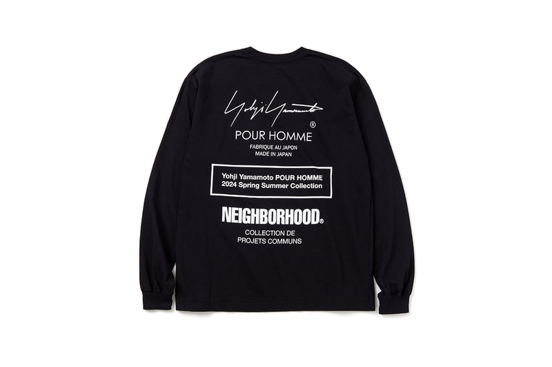 NEIGHBORHOOD x Yohji Yamamoto POUR HOMME 最新聯名系列發佈