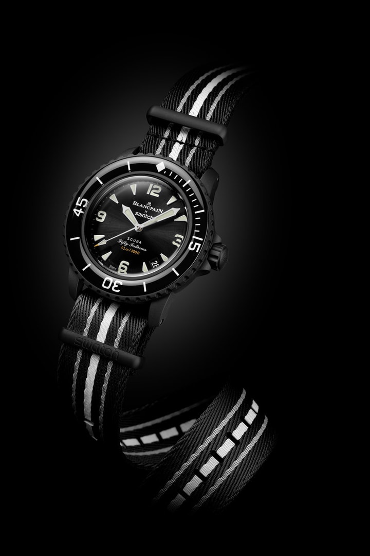 Blancpain x Swatch Bioceramic Scuba Fifty Fathoms 联名新作「OCEAN OF STORMS」登場