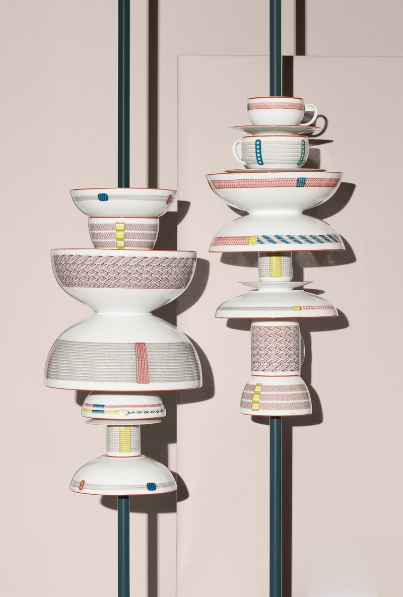 Hermès 推出全新 2024 Tressages équestres 餐瓷系列