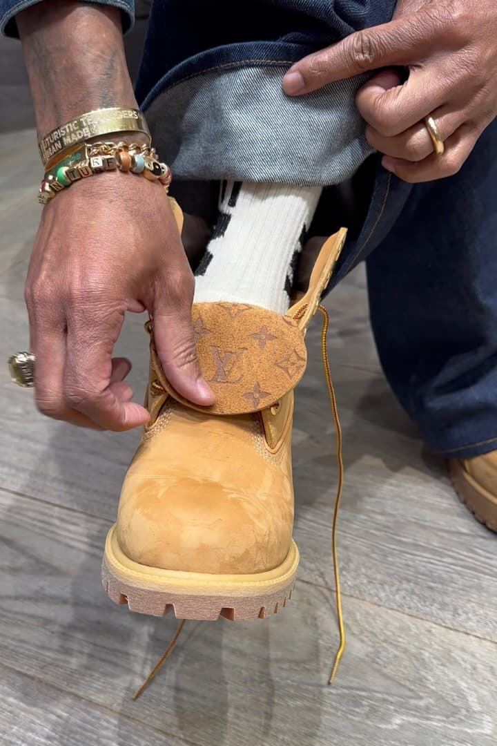 Pharrell Williams 亲自曝光 Louis Vuitton x Timberland 6 寸靴