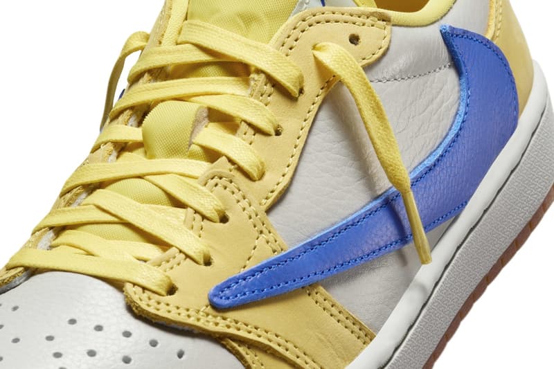 Travis Scott x Air Jordan 1 Low OG 全新配色「Canary」官方圖輯公開