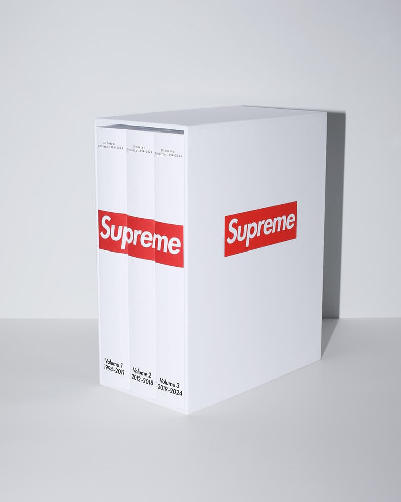 Supreme 正式发布《30 Years: T-Shirts 1994-2024》纪念书册