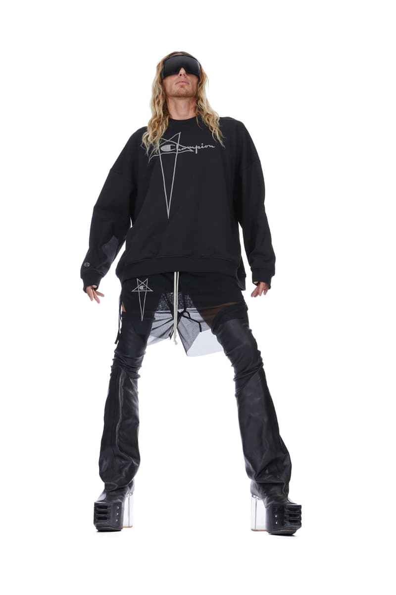 Champion x Rick Owens 最新聯名系列登場