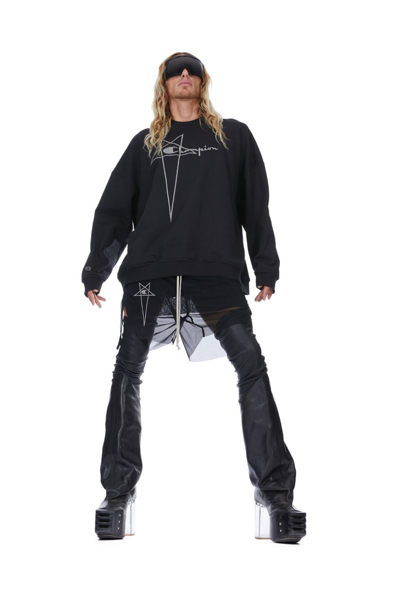 Champion x Rick Owens 最新聯名系列登場
