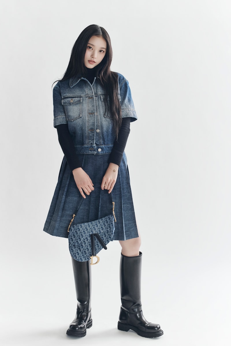 NewJeans 成員 Haerin 出鏡 Denim Dior Oblique 最新系列形象