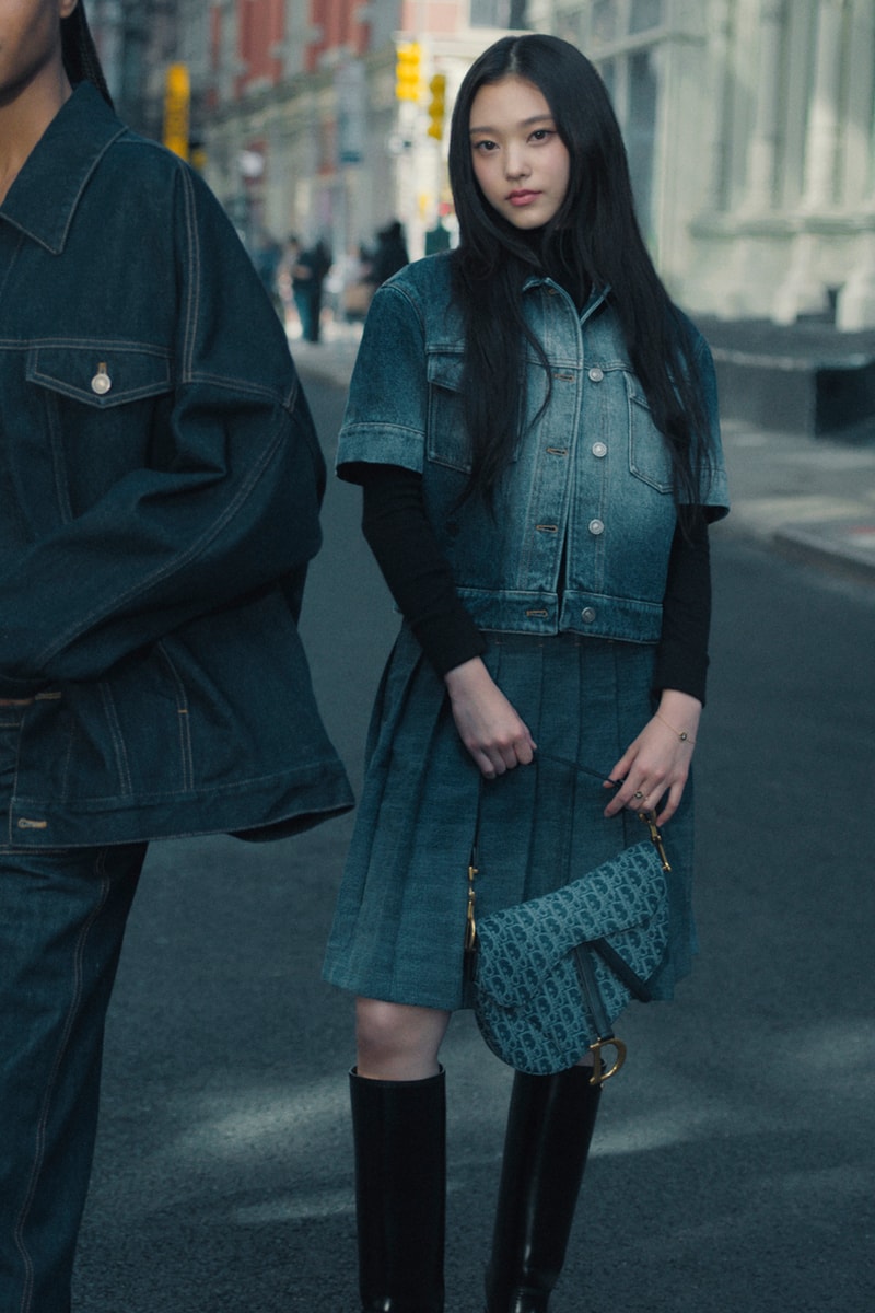 NewJeans 成員 Haerin 出鏡 Denim Dior Oblique 最新系列形象