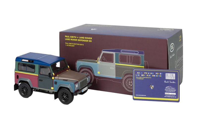 Paul Smith 攜手 Land Rover 推出 Defender 限量壓鑄模型