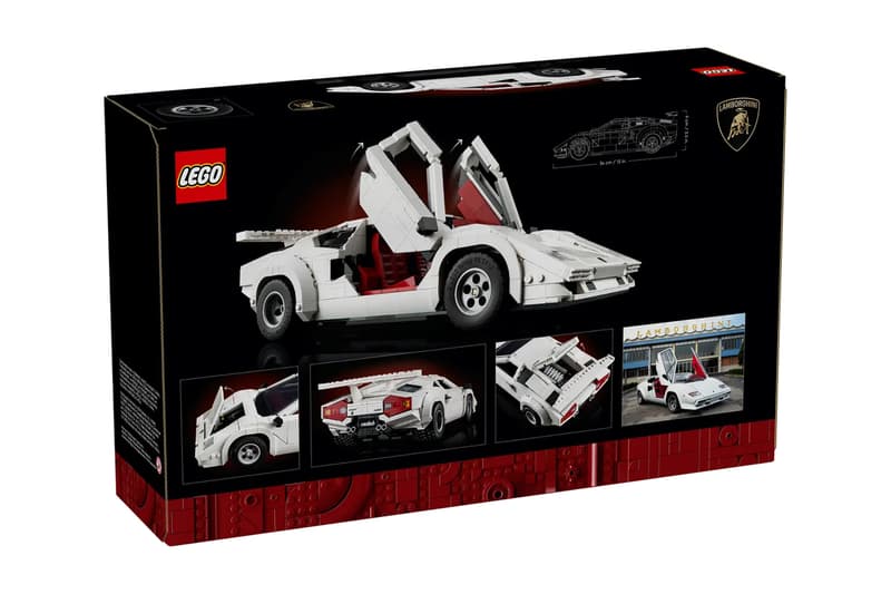 LEGO 推出經典車型 Lamborghini Countach 5000 Quattrovalvole 積木模型
