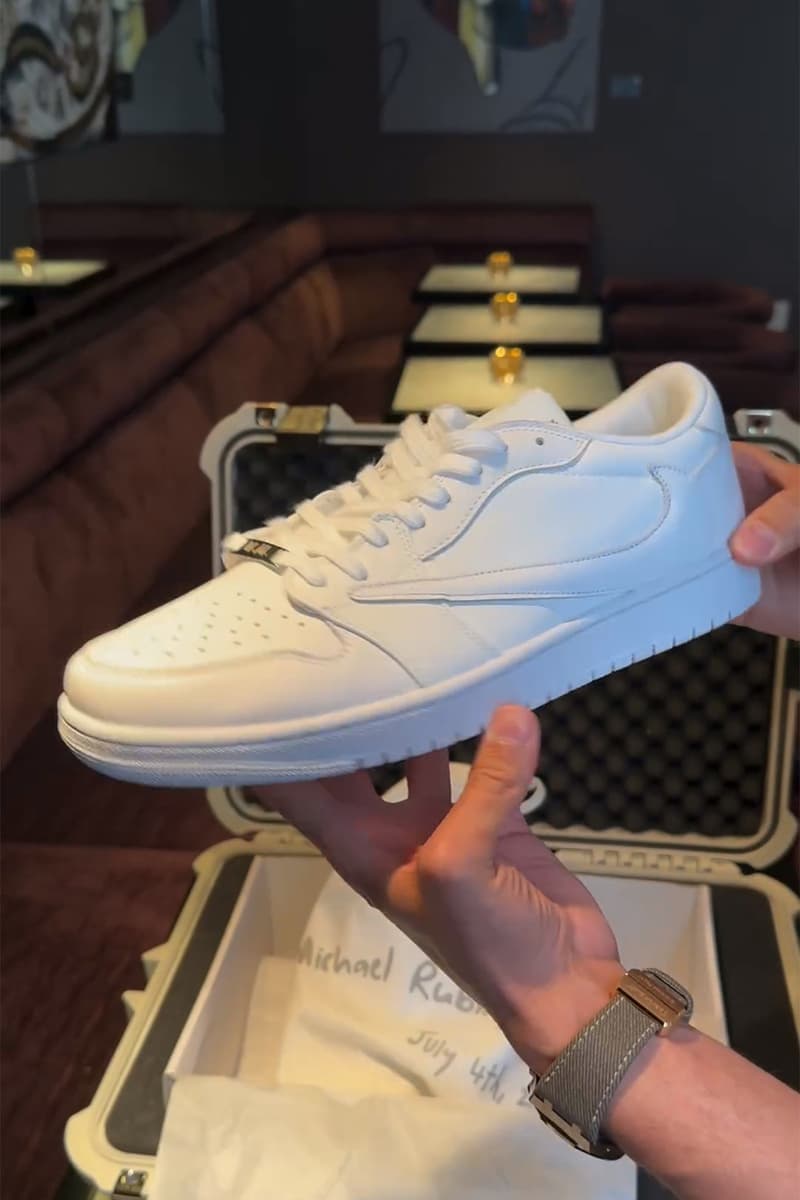 Travis Scott 打造限量 350 雙 Air Jordan 1 Low OG「White Party」獨家聯名配色