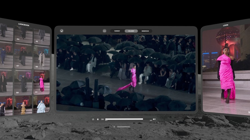 Balenciaga 发布 Apple Vision Pro 全新初代应用程序