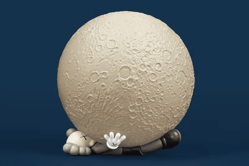 AllRightsReserved 攜手 KAWS 推出全新桌燈「BIG MOON」