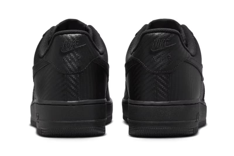 Nike Air Force 1 Low 最新配色「Black Carbon Fiber」發佈