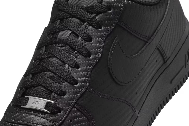 Nike Air Force 1 Low 最新配色「Black Carbon Fiber」發佈
