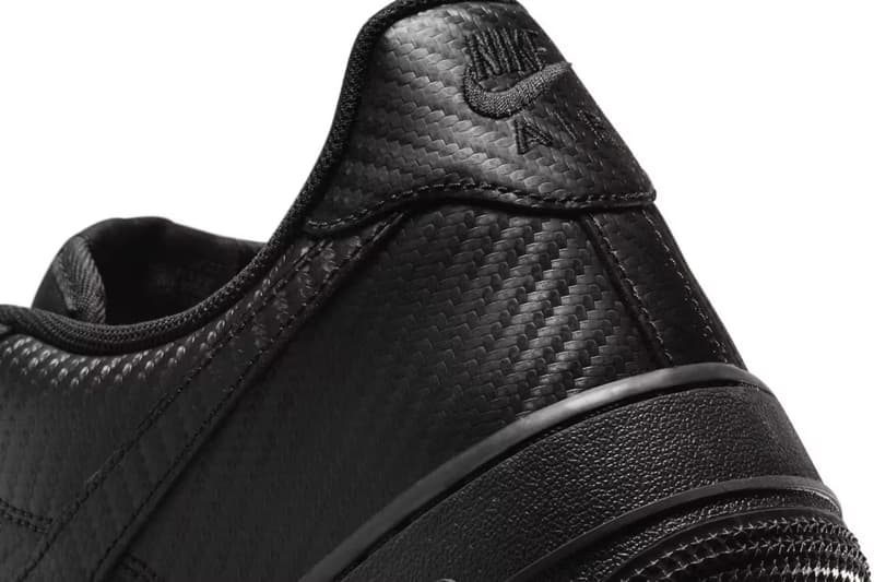 Nike Air Force 1 Low 最新配色「Black Carbon Fiber」發佈