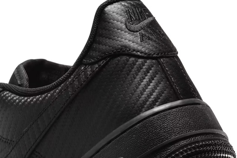 Nike Air Force 1 Low 最新配色「Black Carbon Fiber」發佈