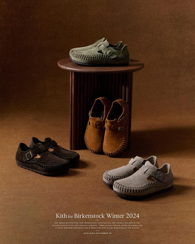 KITH x Birkenstock 2024 最新冬季聯名鞋款登場
