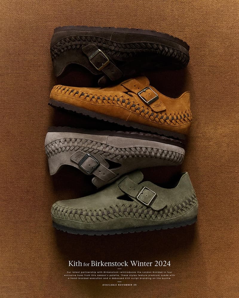 KITH x Birkenstock 2024 最新冬季聯名鞋款登場