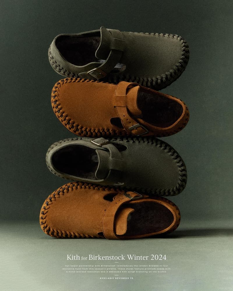 KITH x Birkenstock 2024 最新冬季聯名鞋款登場