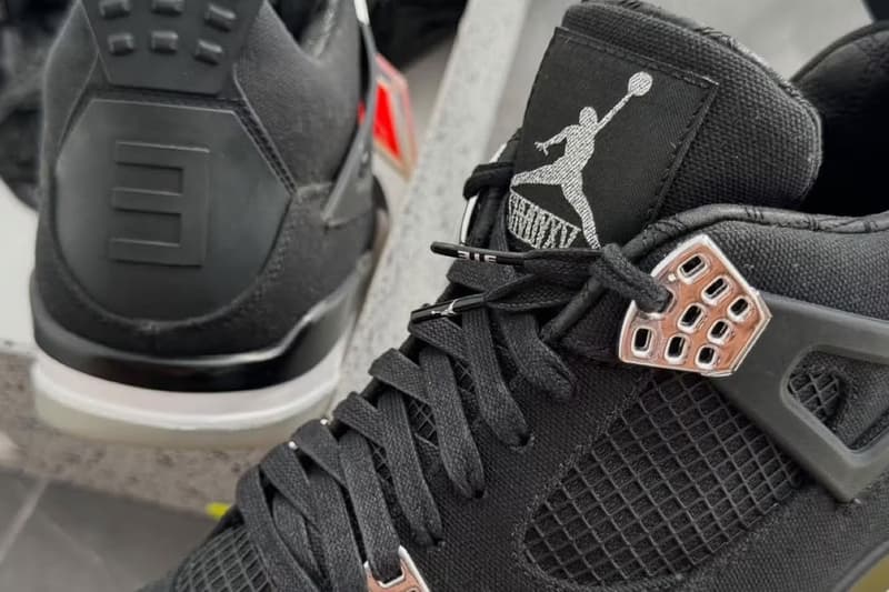 近赏 Eminem x Carhartt x Air Jordan 4「Black Chrome」经典联名鞋款