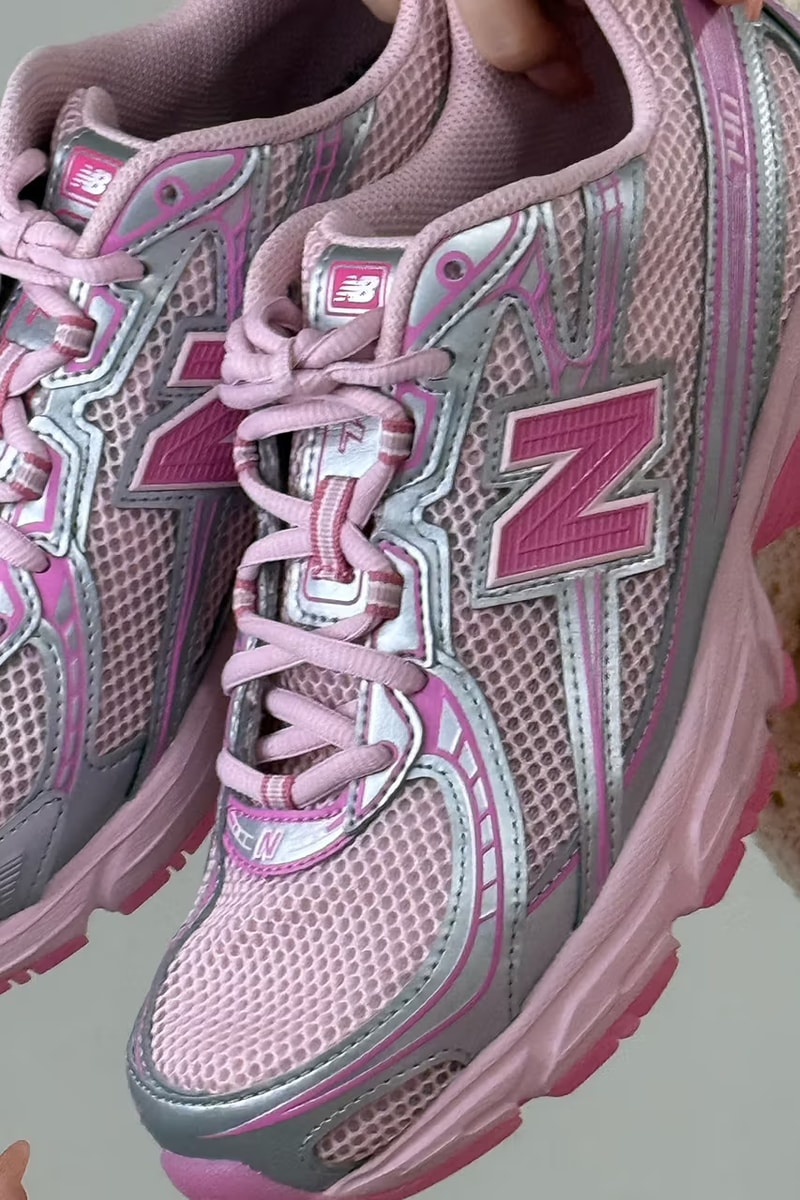 atmos pink x New Balance 740 最新联名鞋款率先曝光