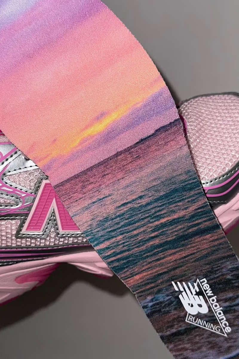 atmos pink x New Balance 740 最新联名鞋款率先曝光