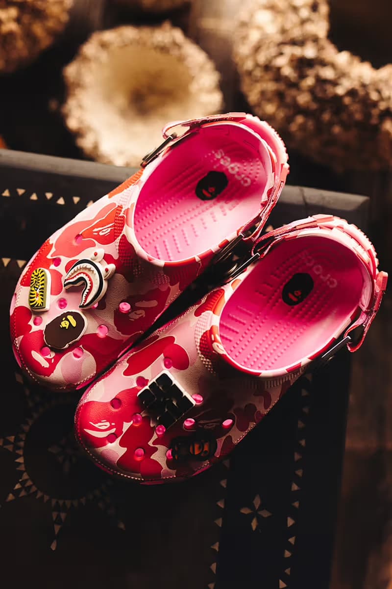 BAPE x Crocs Classic Clog 最新联名系列「ABC Camo」登场